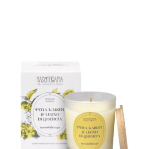 Candela profumata  Pera Kaiser & Legno di Quercia Nasoterapia