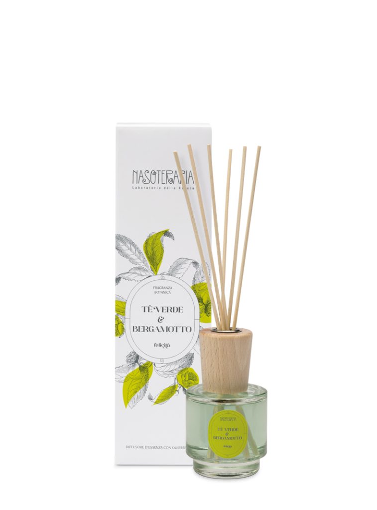 Diffusore a bastoncini  Tè verde & Bergamotto - Nasoterapia