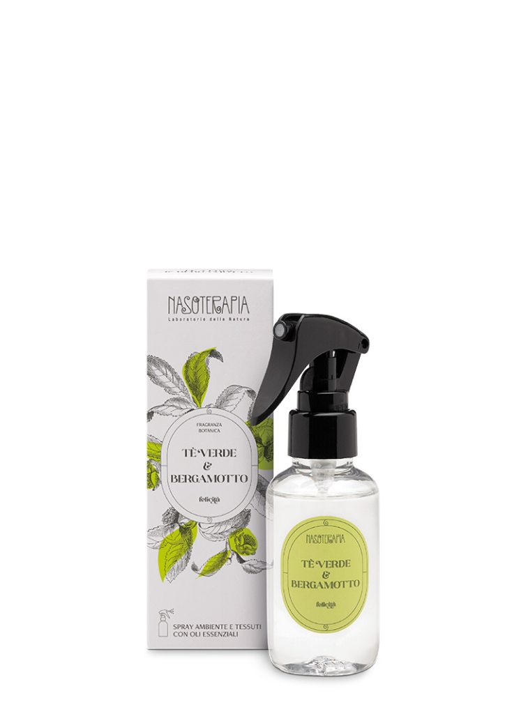 Spray ambiente e tessuti  Tè Verde & Bergamotto Nasoterapia