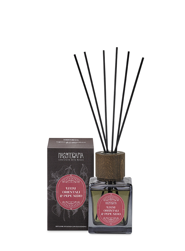 Diffusore con bastoncini Legni & Pepe Nero 500ml