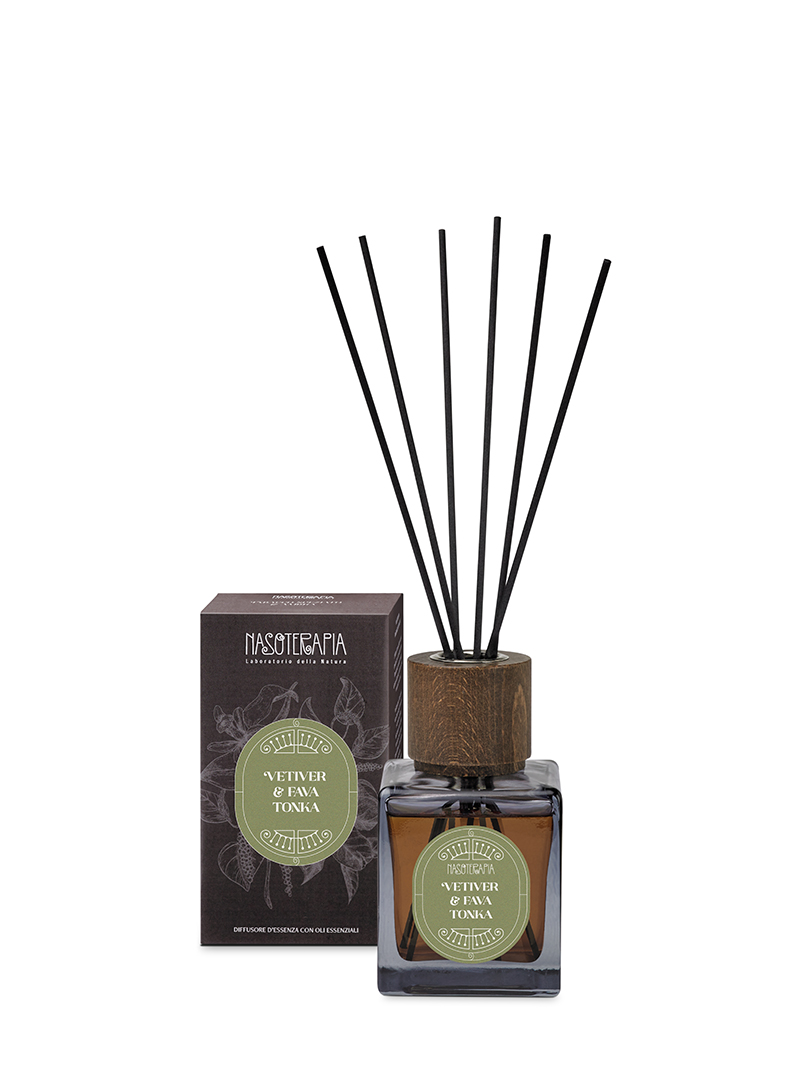 Diffusore con bastoncini Vetiver & Fava Tonka 500ml
